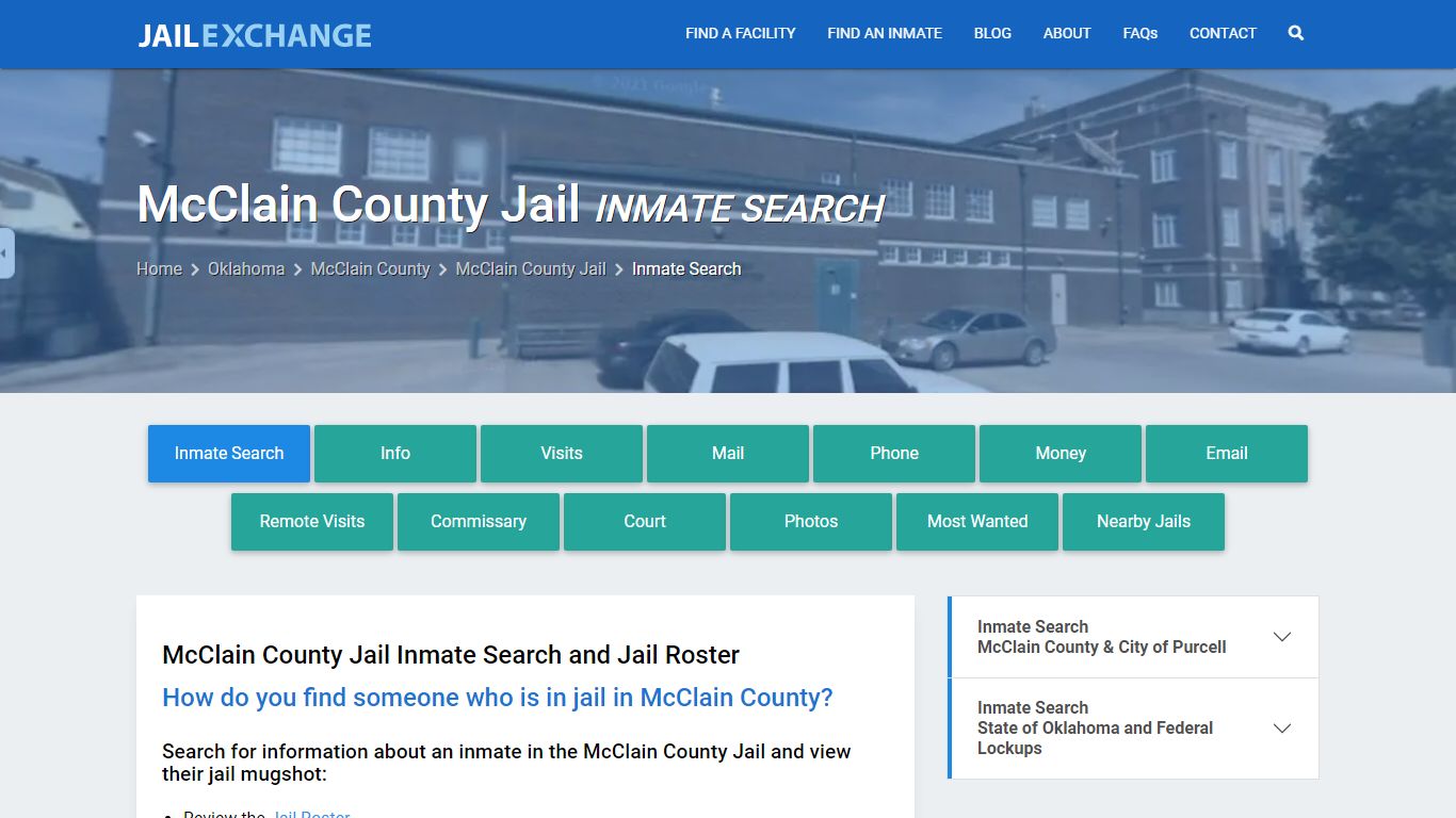 Inmate Search: Roster & Mugshots - McClain County Jail, OK