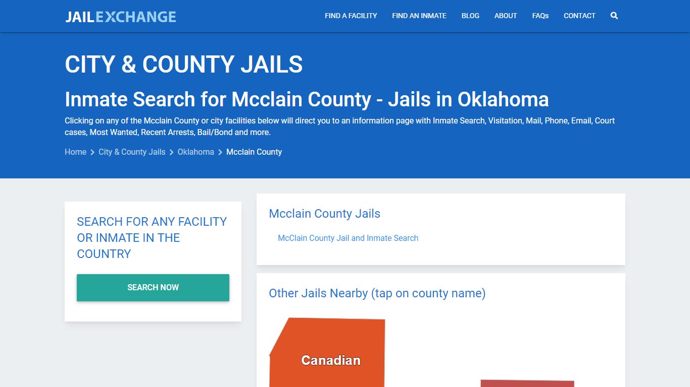 Inmate Search for Mcclain County | Jails in Oklahoma - Jail Exchange